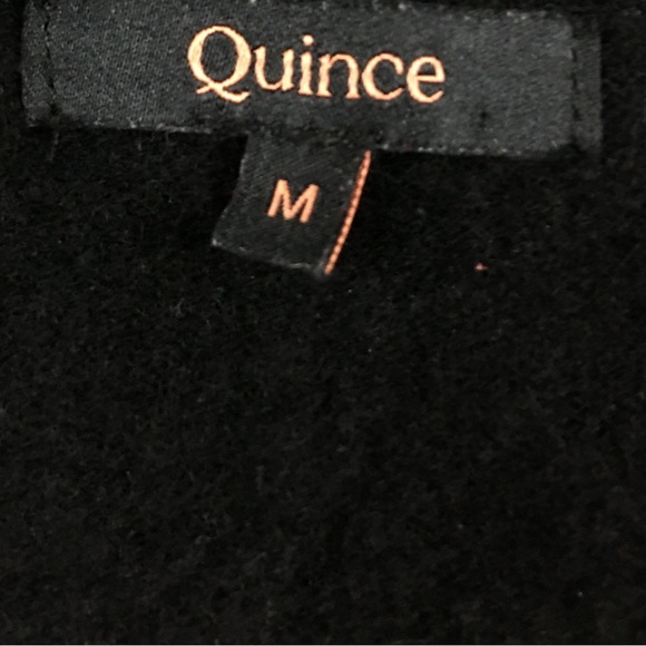 QUINCE Mongolian Cashmere Full-Zip Hoodie In Black Size M - Picture 11 of 13